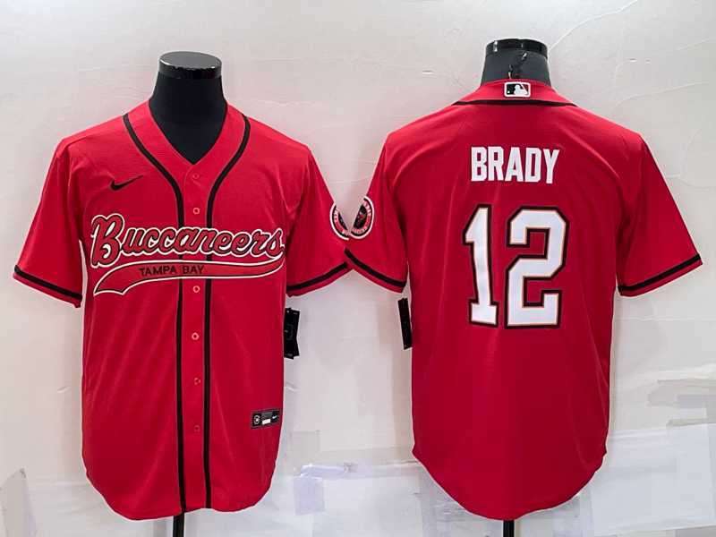 Men's Tampa Bay Buccaneers #12 Tom Brady Red Stitched Cool Base Nike Baseball Jersey,We sell and wholesale Men's Tampa Bay Buccaneers #12 Tom Brady Red Stitched Cool Base Nike Baseball Jersey on line form chian!